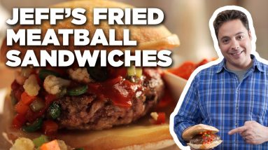 Jeff Mauro's Fried Meatball Sandwiches with Giardiniera | Sandwich King | Food Network