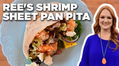Ree Drummond's Shrimp Sheet Pan Pita | The Pioneer Woman | Food Network