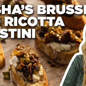 Trisha Yearwood's Brussels and Ricotta Crostini | Trisha's Southern Kitchen | Food Network