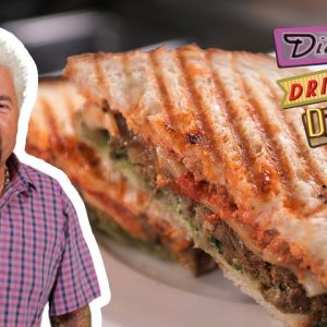Guy Fieri Eats a Meatloaf Sandwich | Diners, Drive-Ins and Dives | Food Network
