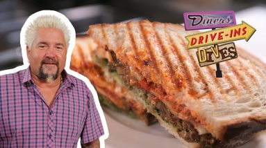 Guy Fieri Eats a Meatloaf Sandwich | Diners, Drive-Ins and Dives | Food Network
