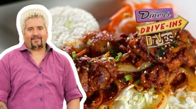 Guy Fieri Tries Spicy Pork Bulgogi | Diners, Drive-Ins and Dives | Food Network