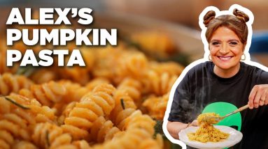 Alex Guarnaschelli's Pumpkin Pasta with Winter Herbs & Parmesan Cheese | The Kitchen | Food Network