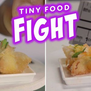 The Tiniest, Most-Adorable Crab Rangoon Ever | Tiny Food Fight | discovery+