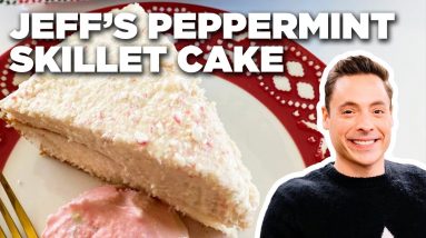 Jeff Mauro's Peppermint Skillet Cake with Peppermint Ice Cream | The Kitchen | Food Network