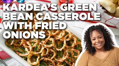 Kardea Brown's Green Bean Casserole with Fried Red Onions ​| Delicious Miss Brown | Food Network