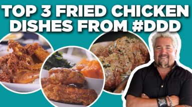 Top 3 Fried Chicken Dishes in Diners, Drive-Ins and Dives History with Guy Fieri | Food Network