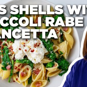 Ina Garten's Shells with Broccoli Rabe & Pancetta | Barefoot Contessa | Food Network