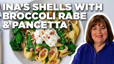 Ina Garten's Shells with Broccoli Rabe & Pancetta | Barefoot Contessa | Food Network