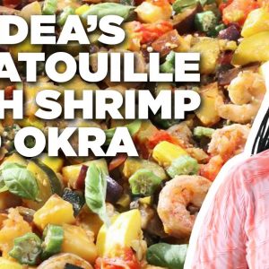 Kardea Brown's Ratatouille with Shrimp and Okra â€‹| Delicious Miss Brown | Food Network