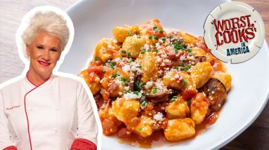 How to Make Ricotta Gnocchi with Anne Burrell | Worst Cooks in America | Food Network