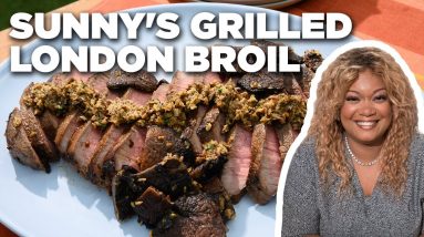Sunny Anderson's Grilled London Broil and Portobello Mushrooms | The Kitchen | Food Network