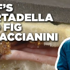 Jeff Mauro's Mortadella and Fig Focaccianini | Sandwich King | Food Network