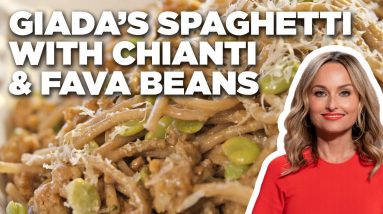 Giada De Laurentiis' Spaghetti with Chianti and Fava Beans | Giada in Italy | Food Network