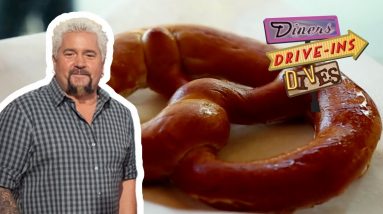 Guy Returns to His Childhood Pretzel Cart | Diners, Drive-Ins and Dives | Food Network