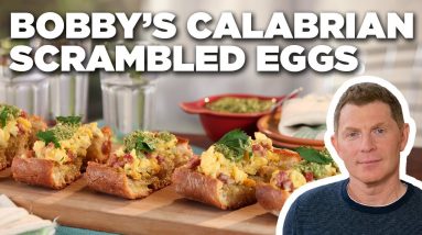 Bobby Flay's Calabrian Scrambled Eggs | Brunch @ Bobby's | Food Network