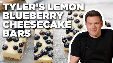 Tyler Florence's Lemon Blueberry Cheesecake Bars | Tyler's Ultimate | Food Network