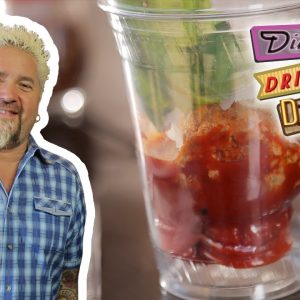 Guy Fieri Tries Nonna’s Sauce and Meatballs | Diners, Drive-Ins and Dives | Food Network