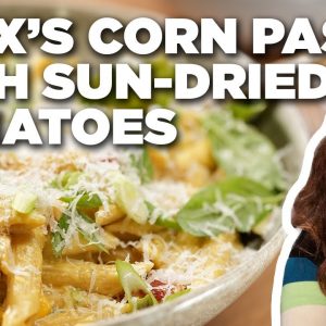 Alex Guarnaschelli's Corn Pasta with Sun-Dried Tomatoes | The Kitchen | Food Network