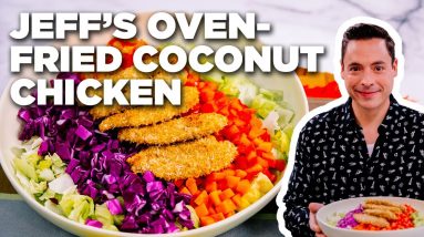 Jeff Mauro's Oven-Fried Coconut Chicken with Mango Dipping Sauce | The Kitchen | Food Network