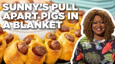 Sunny Anderson's Currywurst Pull Apart Pigs in a Blanket | The Kitchen | Food Network