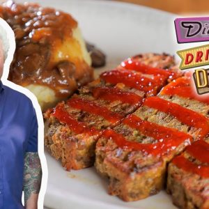 Guy Fieri Eats the Lentil Version of a Meat Loaf | Diners, Drive-Ins and Dives | Food Network
