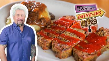 Guy Fieri Eats the Lentil Version of a Meat Loaf | Diners, Drive-Ins and Dives | Food Network