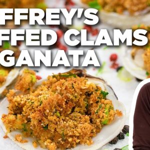 Geoffrey Zakarian's Stuffed Clams Oreganata with Harissa | The Kitchen | Food Network