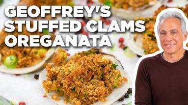 Geoffrey Zakarian's Stuffed Clams Oreganata with Harissa | The Kitchen | Food Network