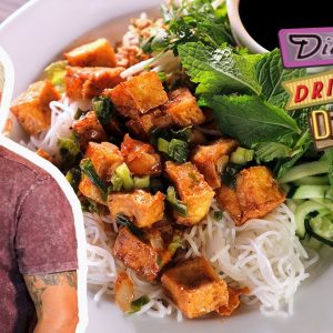 Guy Fieri Eats the Coda Bakery Tofu Noodle Bowl | Diners, Drive-Ins and Dives | Food Network