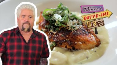 Guy Fieri Eats Spicy Chicken Gnocchi | Diners, Drive-Ins and Dives | Food Network