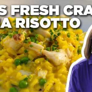 Ina Garten's Fresh Crab and Pea Risotto | Barefoot Contessa | Food Network