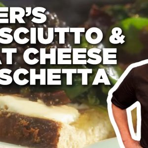 Tyler Florence's Prosciutto and Goat Cheese Bruschetta | Tyler's Ultimate | Food Network