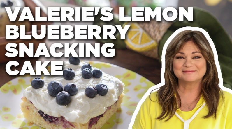 Valerie Bertinelli's Lemon Blueberry Snacking Cake | Valerie's Home Cooking | Food Network