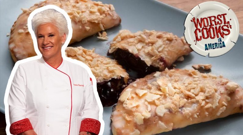 Anne Burrell's Blueberry and Peach Hand Pies | Worst Cooks in America | Food Network