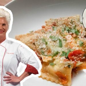 Anne Burrell's Agnolotti with Sausage and Ricotta Filling | Worst Cooks in America | Food Network