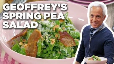 Geoffrey Zakarian's Spring Pea Salad with Jamon and Mustard Vinaigrette | The Kitchen | Food Network