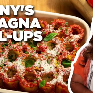 Sunny Anderson's Easy Tomato and Basil Lasagna Roll-Ups | The Kitchen | Food Network