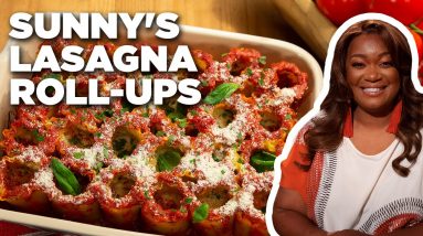 Sunny Anderson's Easy Tomato and Basil Lasagna Roll-Ups | The Kitchen | Food Network