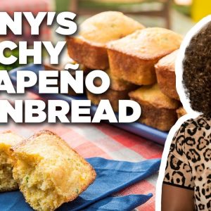 Sunny Anderson's Easy Peachy Jalapeño Cornbread | The Kitchen | Food Network