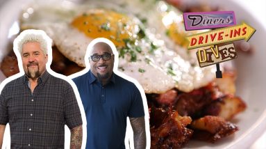 Guy Fieri and G. Garvin Eat Pastrami at a Jewish Deli | Diners, Drive-Ins and Dives | Food Network