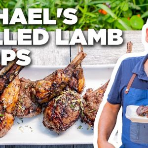 Michael Symon's Grilled Lamb Chops with Rosemary Salt | Symon Dinner's Cooking Out | Food Network