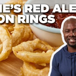 Eddie Jackson's Red Ale Onion Rings and Jerk Ketchup | Food Network