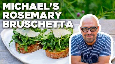 Michael Symon's Rosemary Bruschetta | Symon Dinner's Cooking Out | Food Network