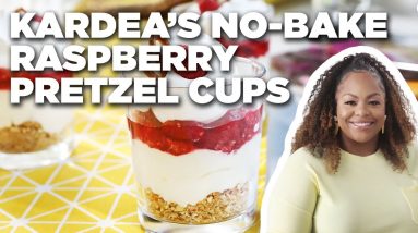Kardea Brown's No-Bake Raspberry Pretzel Cups ​| Delicious Miss Brown | Food Network