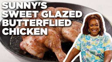 Sunny Anderson's Sweet Glazed Butterflied Chicken | Food Network
