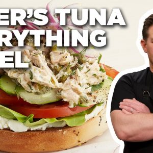 Tyler Florence's Ultimate Tuna Everything Bagel | Tyler's Ultimate | Food Network