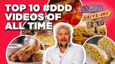 Top 10 #DDD Videos of ALL Time with Guy Fieri | Diners, Drive-Ins and Dives | Food Network