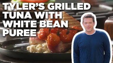 Tyler Florence's Grilled Tuna with White Bean Puree | Tyler's Ultimate | Food Network