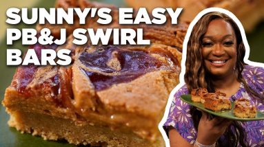 Sunny Anderson's Easy PB&J Swirl Bars | The Kitchen | Food Network